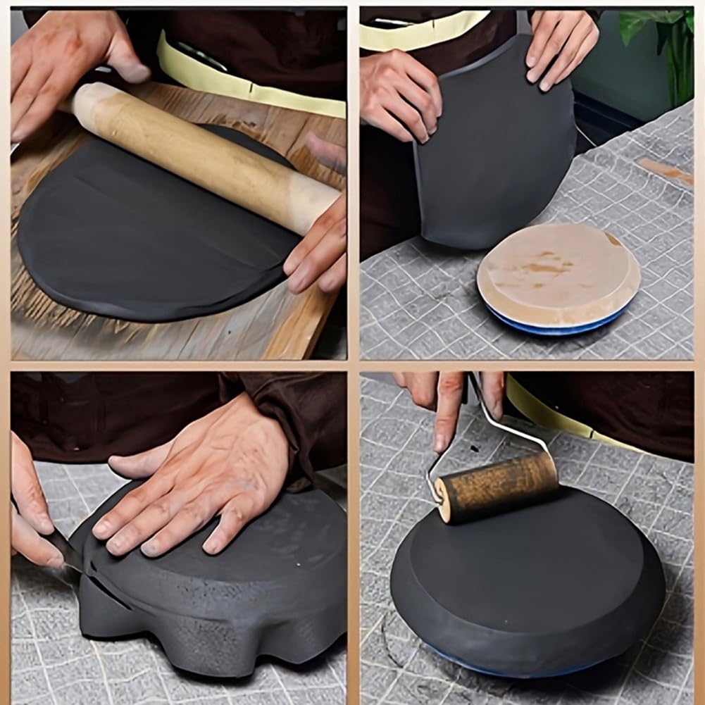 Amazon.co.jp: Gujdnhderq 木製陶器型セット 5個セット 陶芸・粘土細工